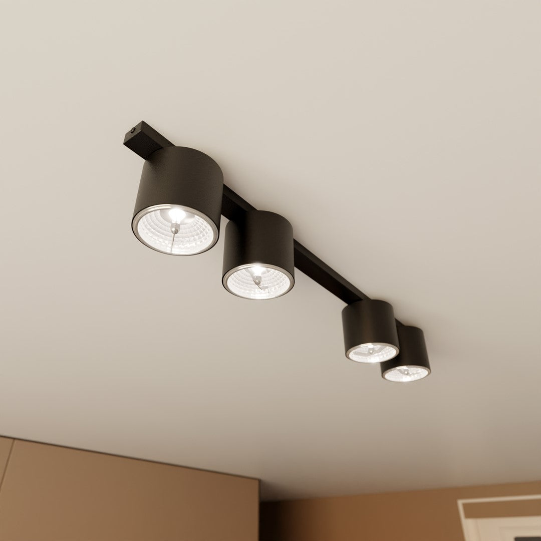 Loftlampe NANO 4 - Sort - Nordic Unique