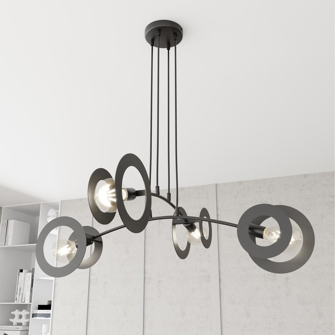 Loftlampe EUFORIA 4 - Sort - Nordic Unique