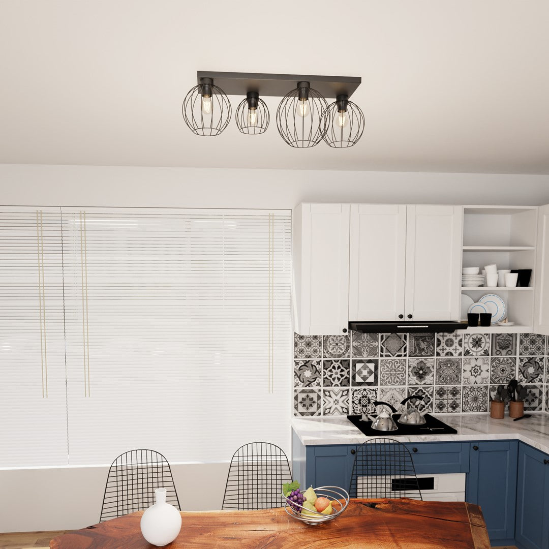 Loftlampe REDE 4 - Sort - Nordic Unique