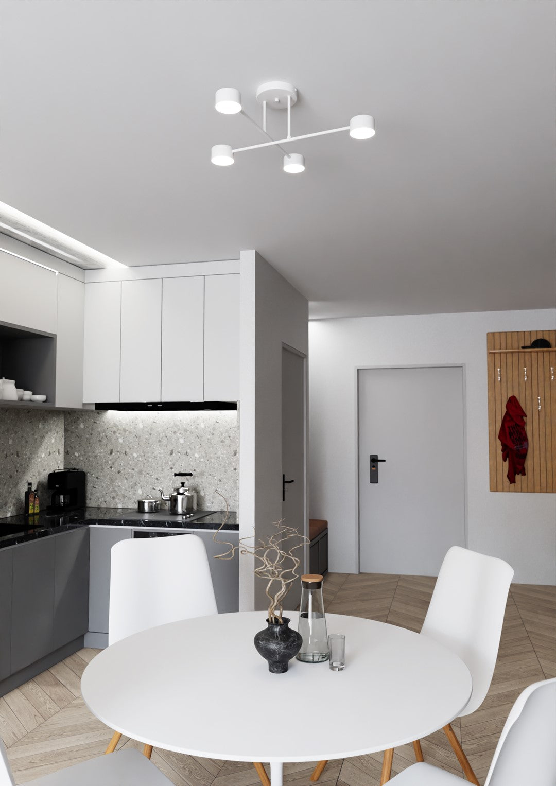 Loftlampe HALO 4 - Hvid - Nordic Unique