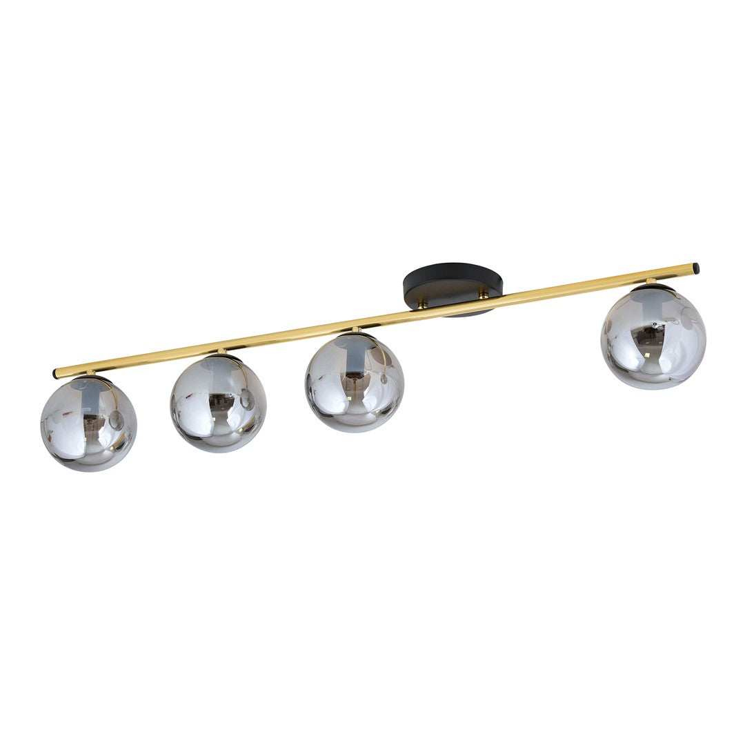 Loftlampe MONZA 4 - Sort / Grafit / Guld - Nordic Unique