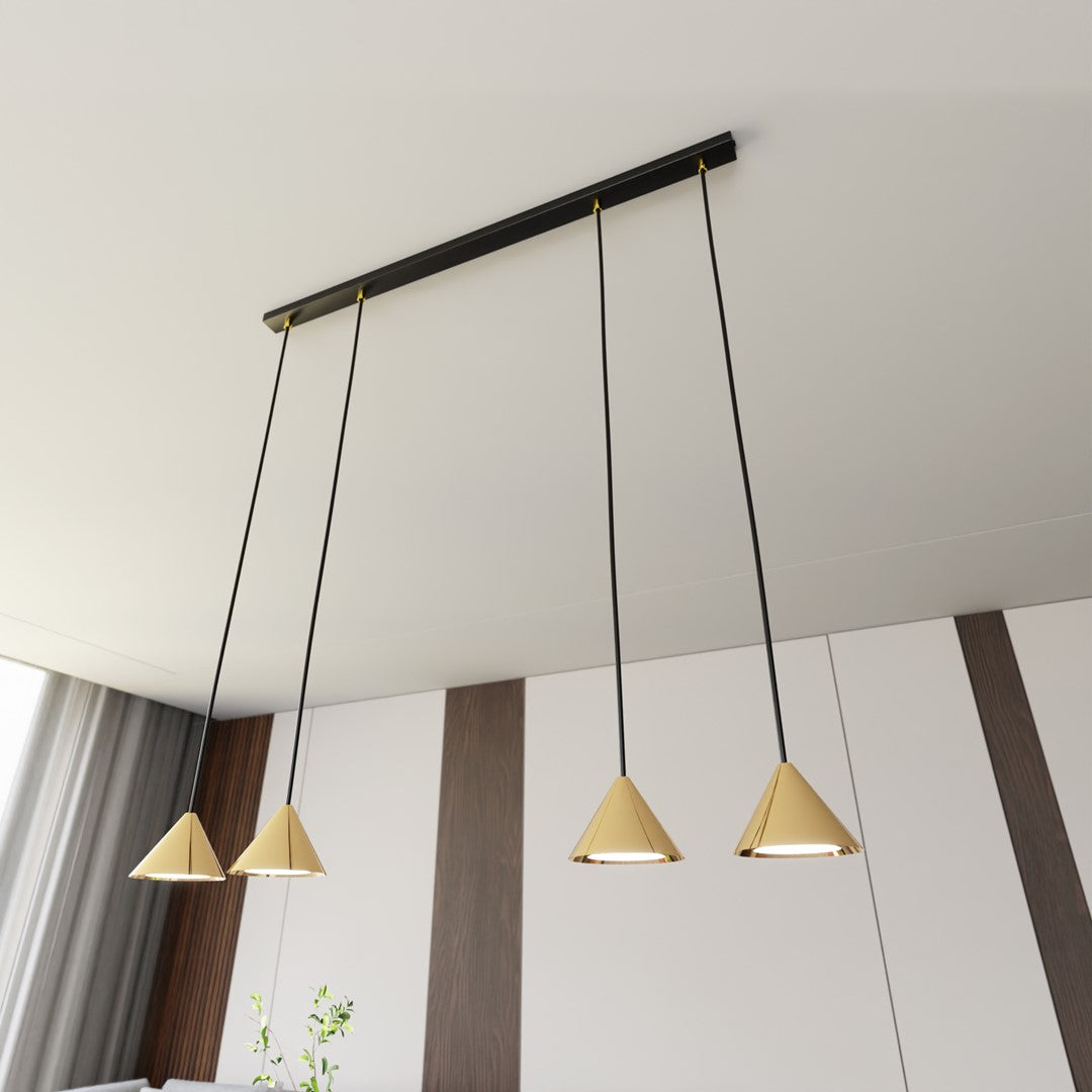 Loftlampe ELIT 4 - Sort / Guld - Nordic Unique