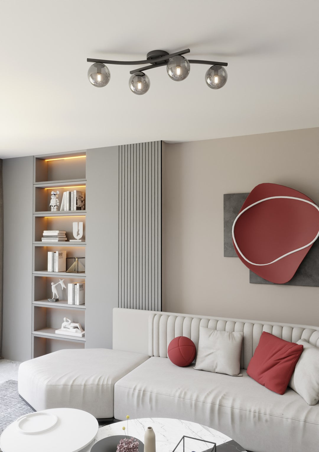 Loftlampe OPUS 4 - Sort / Grafit - Nordic Unique