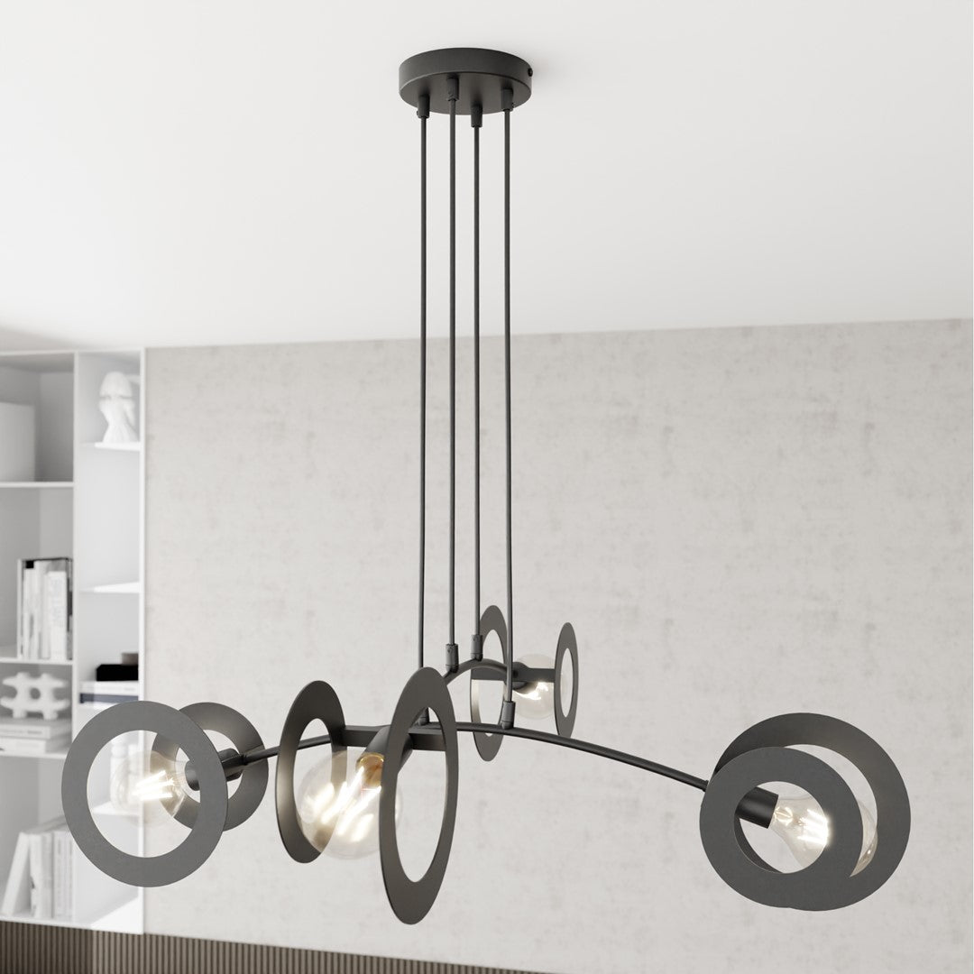 Loftlampe EUFORIA 4 - Sort - Nordic Unique