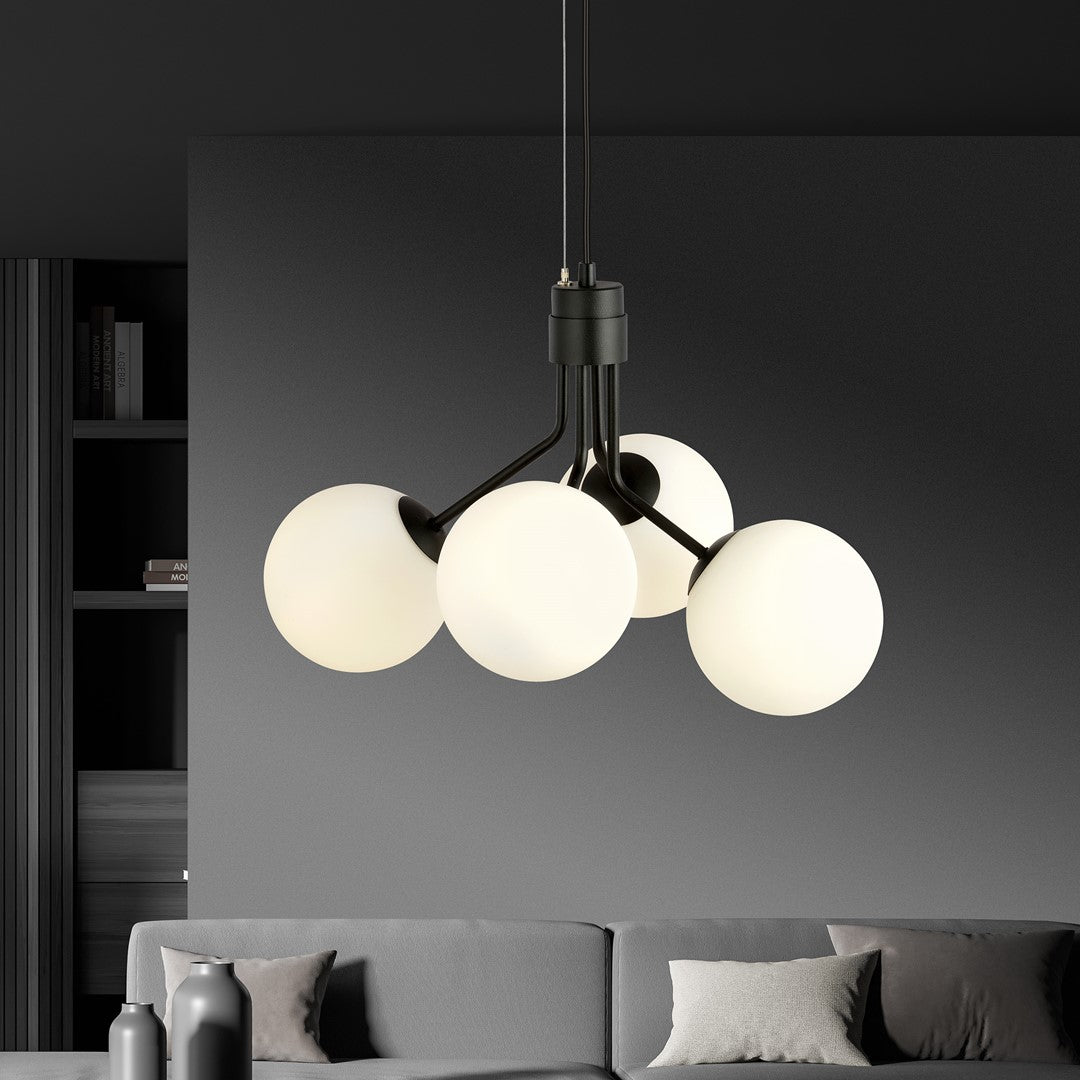 Loftlampe NOVA 4 - Sort / Hvid - Nordic Unique