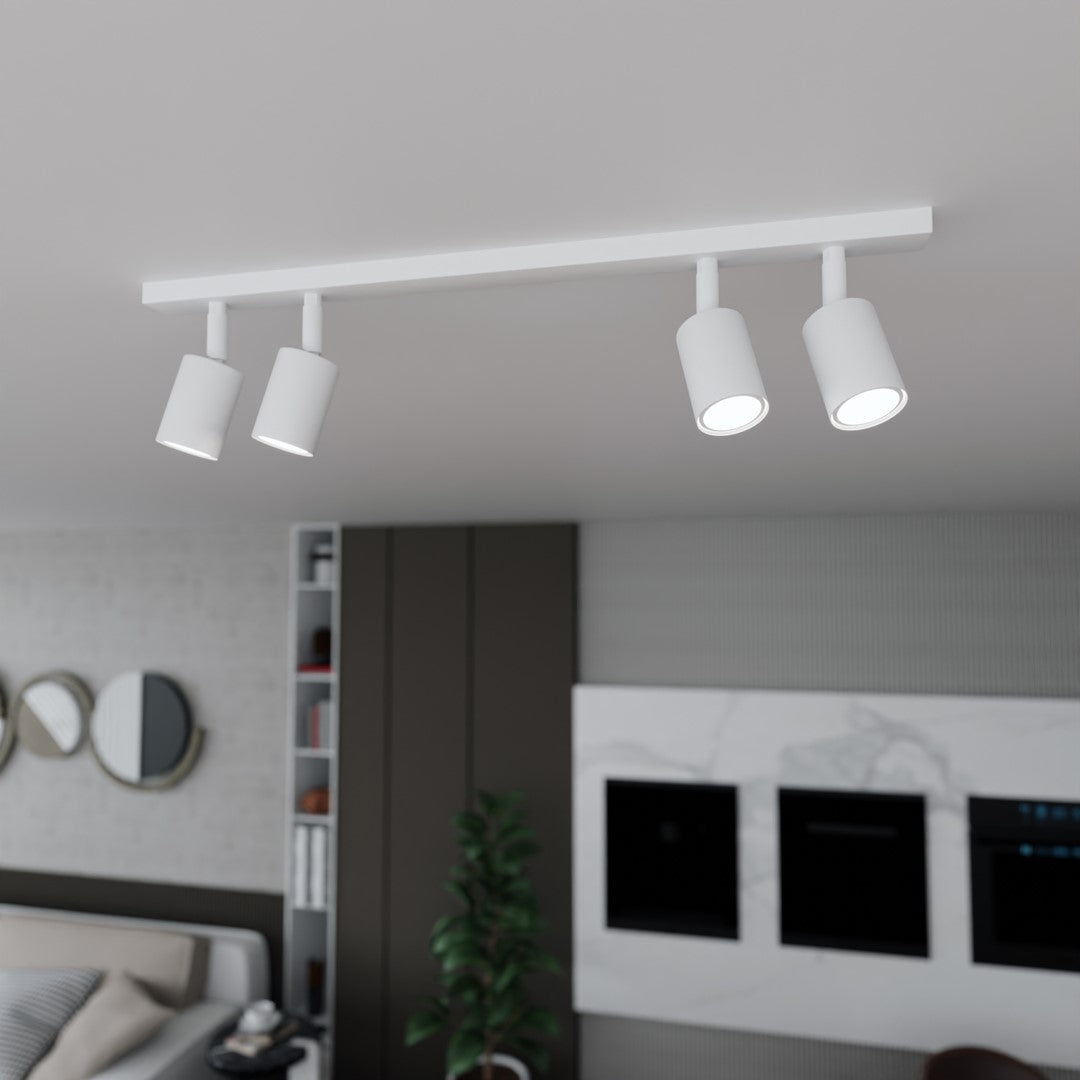 Loftlampe FLASH 4 - Hvid - Nordic Unique