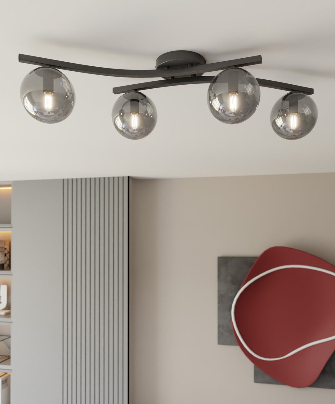 Loftlampe OPUS 4 - Sort / Grafit - Nordic Unique