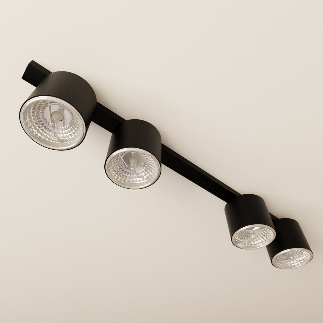 Loftlampe NANO 4 - Sort - Nordic Unique