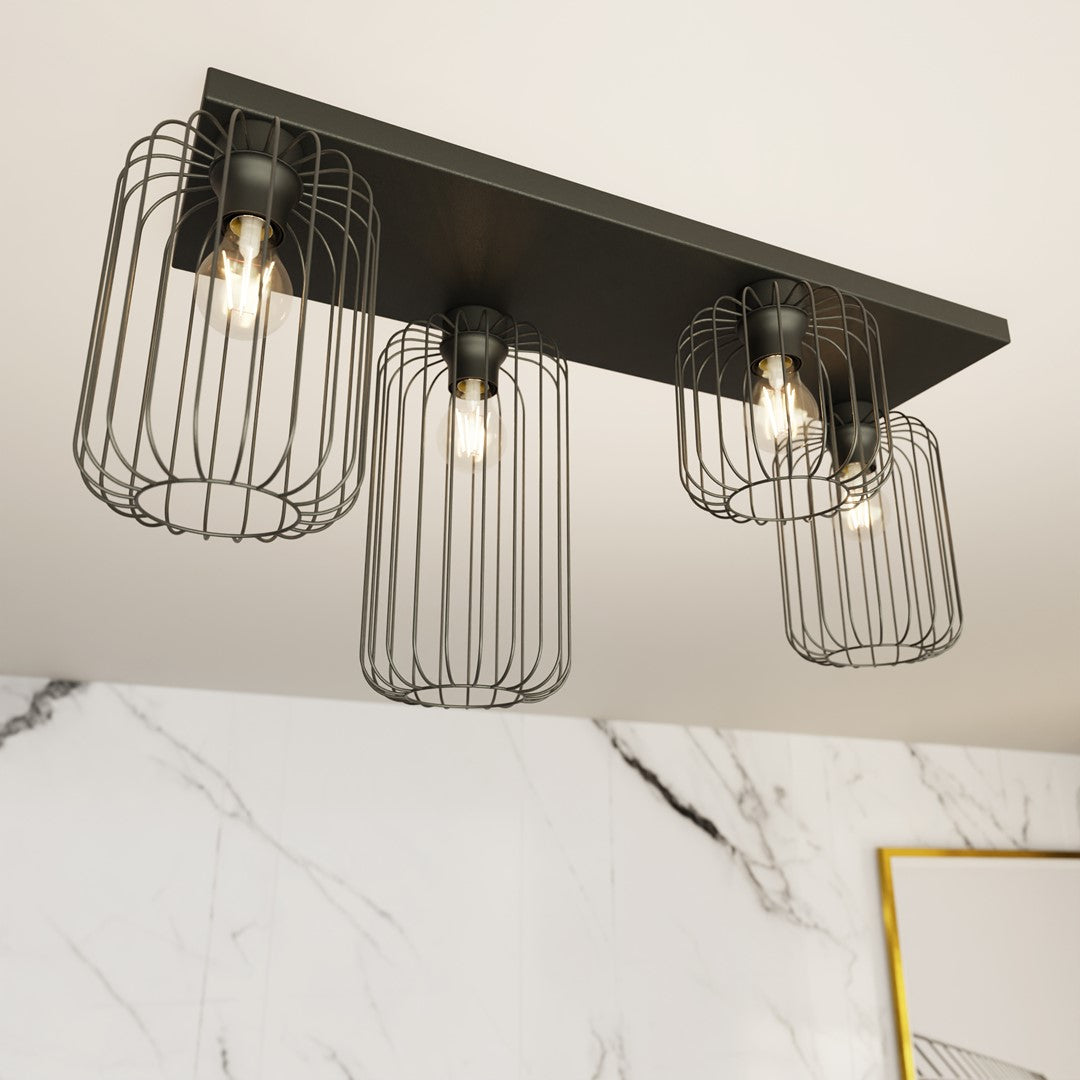 Loftlampe BARN 4 - Sort - Nordic Unique