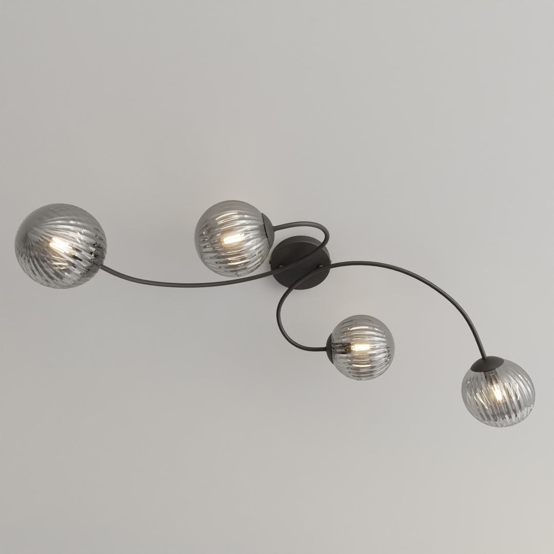 Loftlampe VIBRA 4 - Sort / Grafit - Nordic Unique