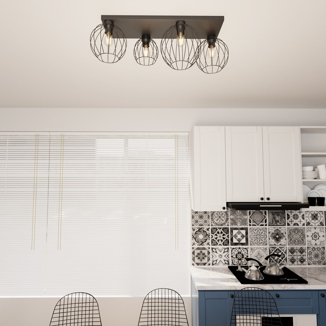 Loftlampe REDE 4 - Sort - Nordic Unique