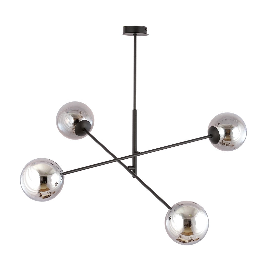 Loftlampe LINEAR 4 - Sort / Grafit - Nordic Unique