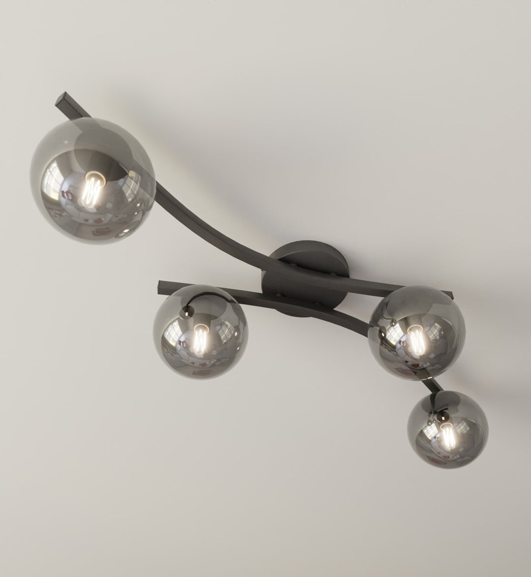 Loftlampe OPUS 4 - Sort / Grafit - Nordic Unique