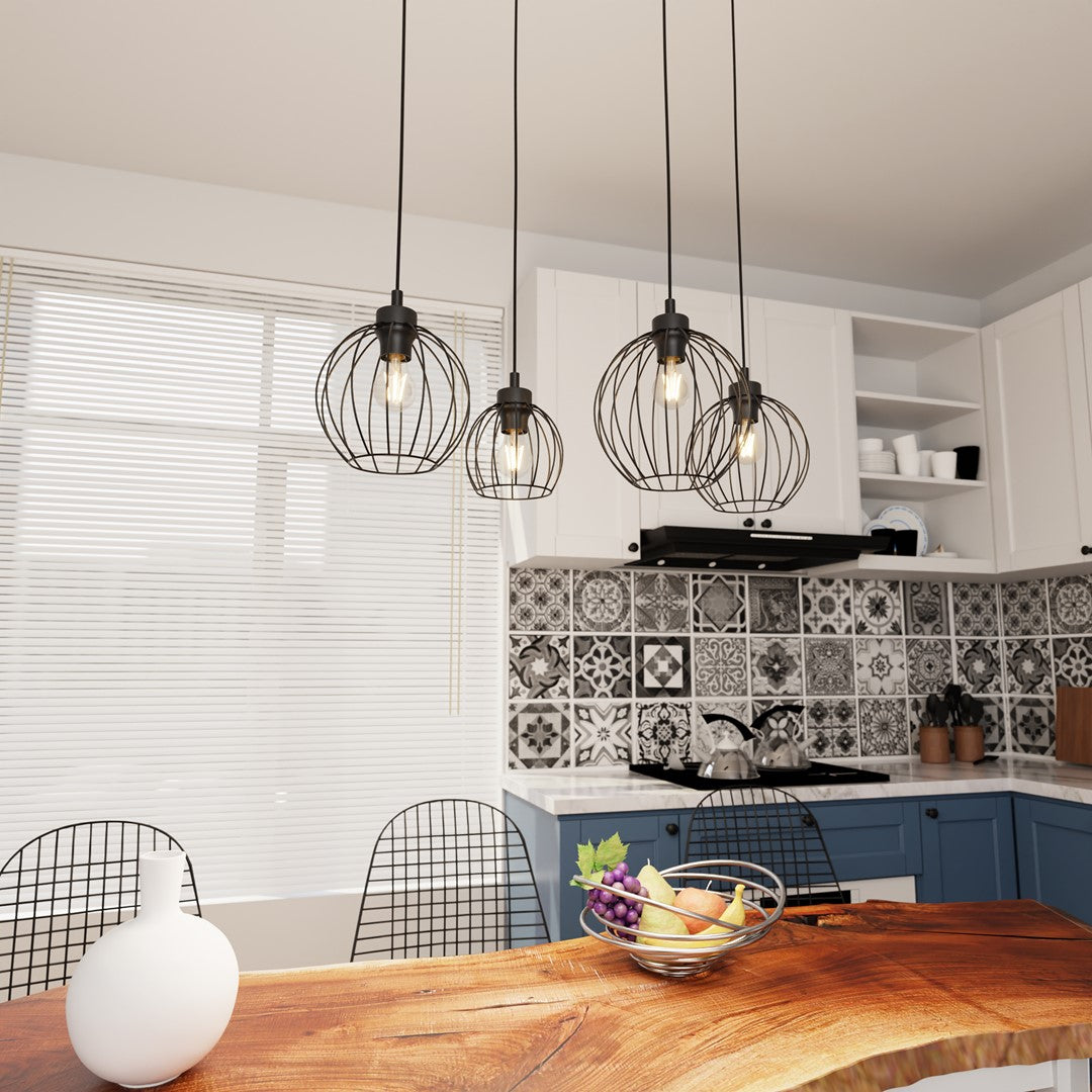 Loftlampe NANDO 4 - Sort - Nordic Unique