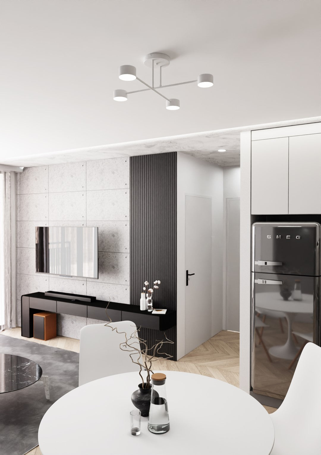 Loftlampe HALO 4 - Hvid - Nordic Unique