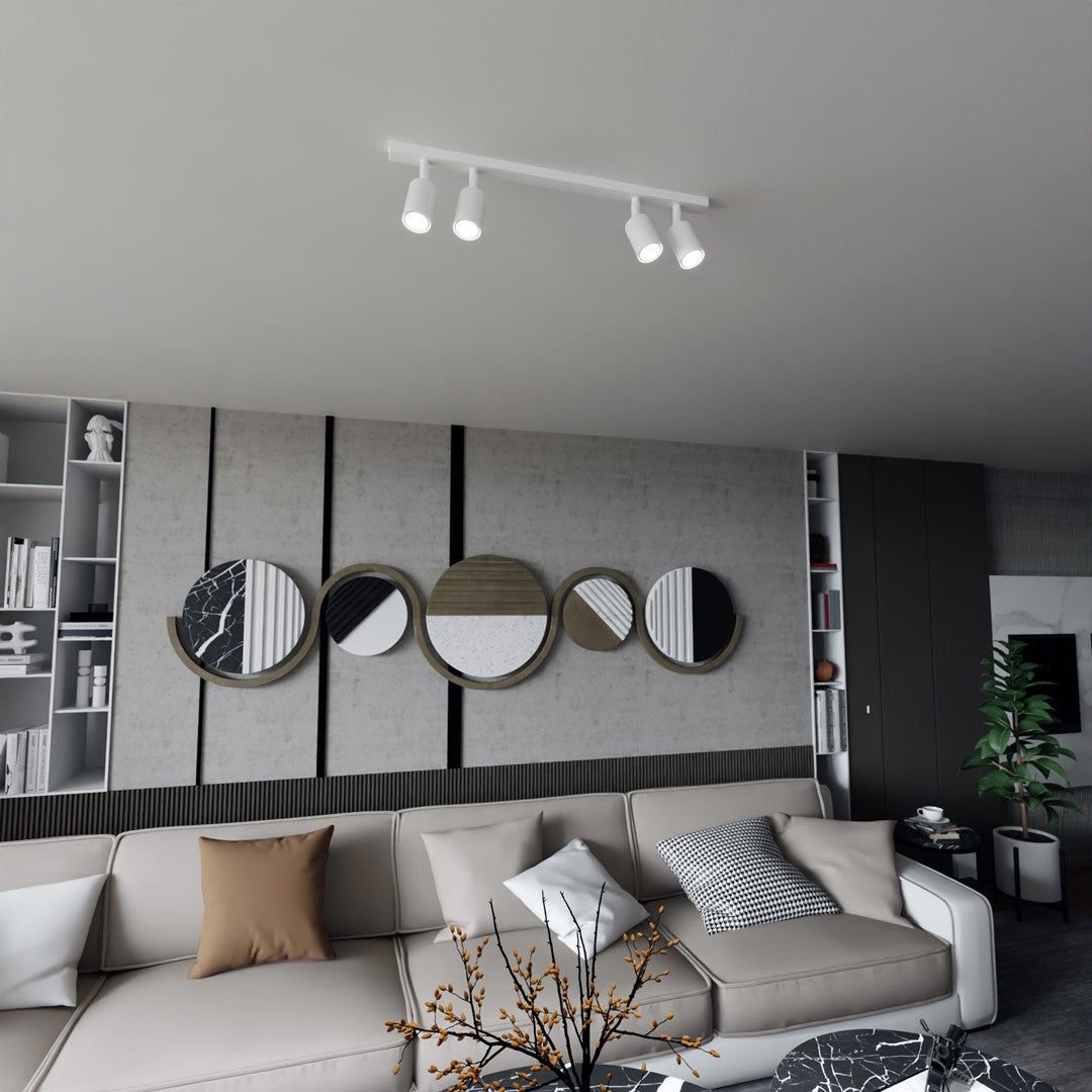 Loftlampe FLASH 4 - Hvid - Nordic Unique