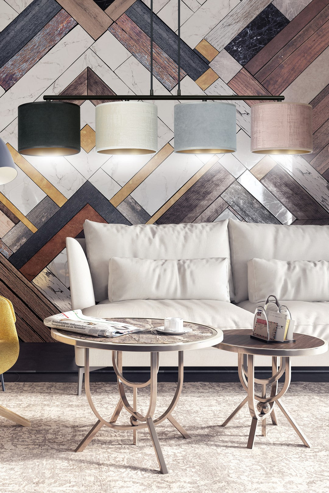 Loftlampe HILDE 4 - Farvemix - Nordic Unique