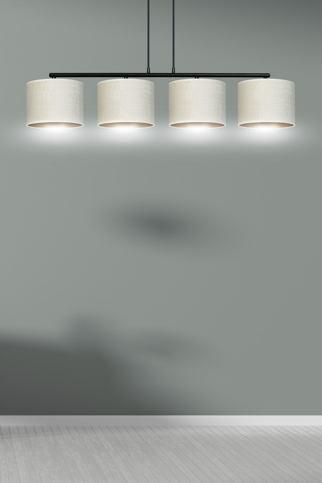 Loftlampe HILDE 4 - Sort / Hvid / Guld - Nordic Unique