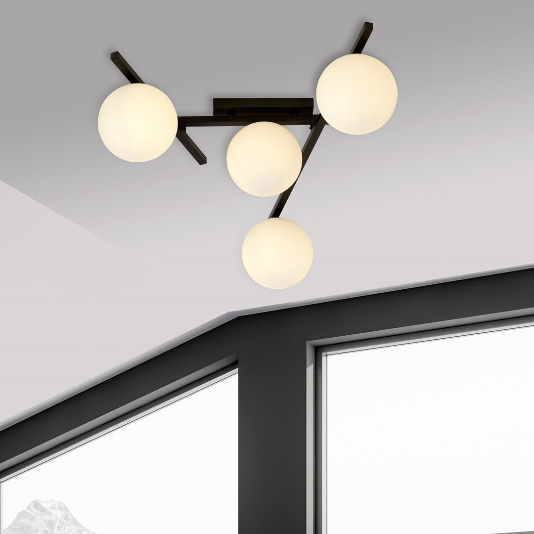 Loftlampe SMART 4 - Sort / Hvid - Nordic Unique