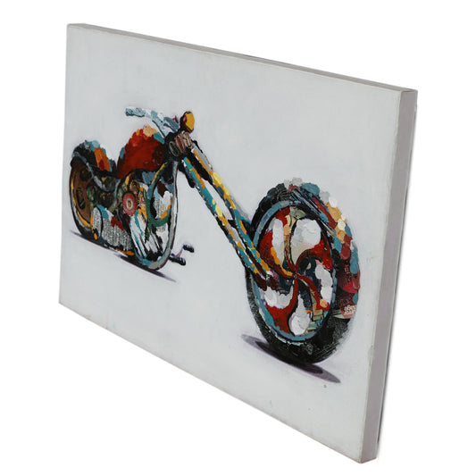 Oliemaleri Chopper – 60 x 90 cm - Nordic Unique