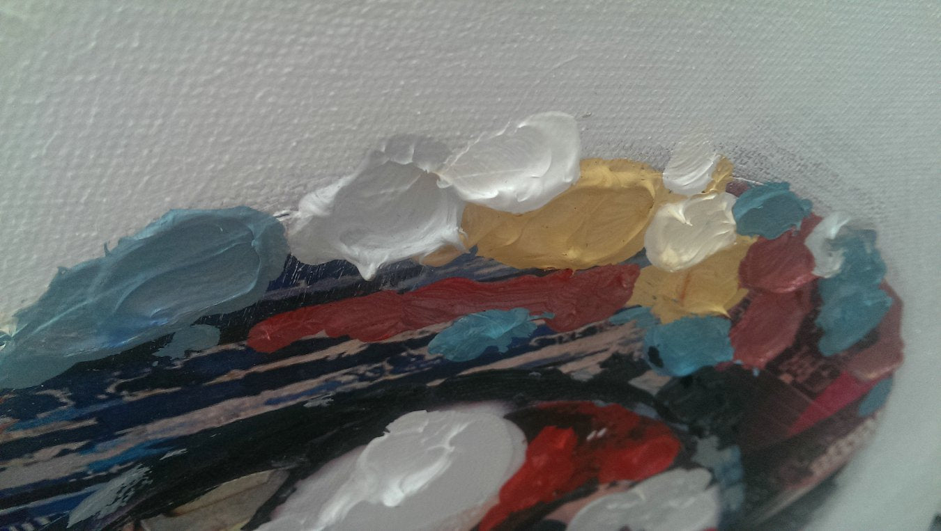 Oliemaleri Chopper – 60 x 90 cm - Nordic Unique