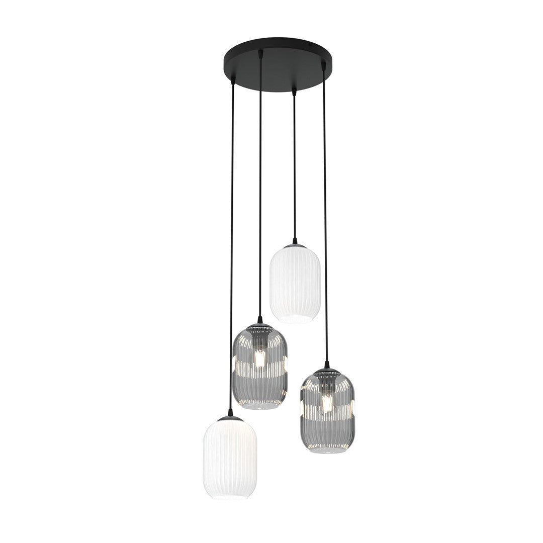 Loftlampe VERDI 4 Premium - Sort / Hvid / Grafit - Nordic Unique