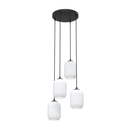 Loftlampe VERDI 4 Premium - Sort / Hvid - Nordic Unique