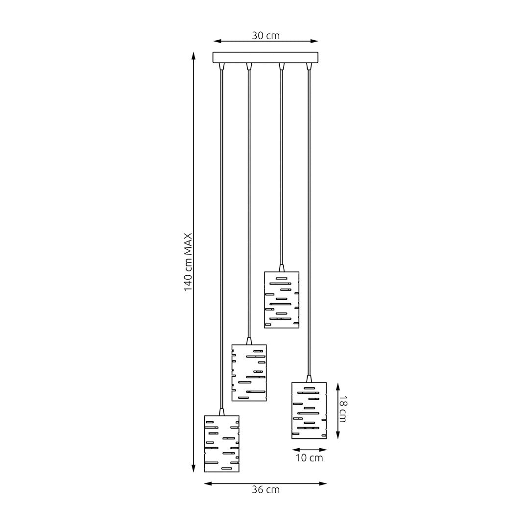 Loftlampe TANK 4 Premium - Sort - Nordic Unique