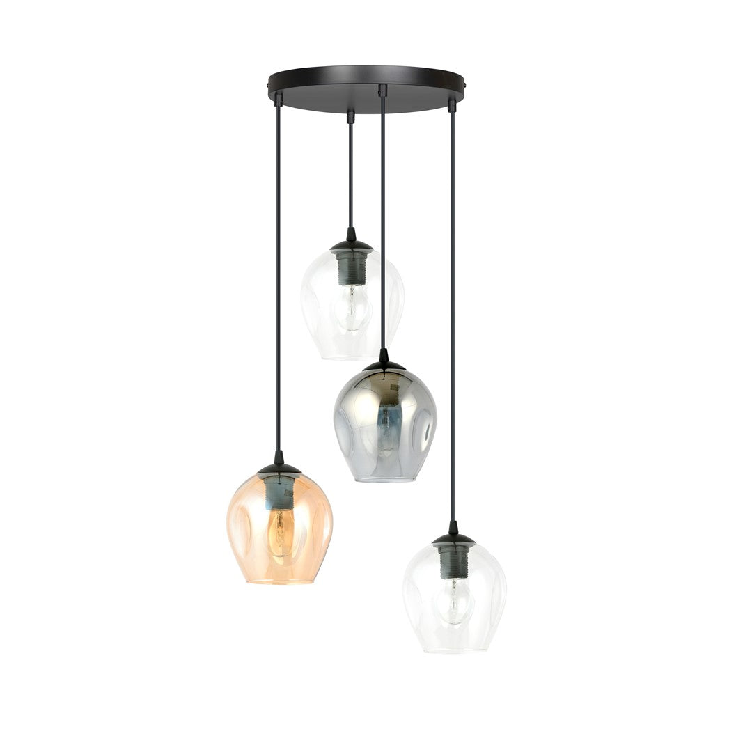 Loftlampe ISTAR 4 - Sort / Grafit / Rav - Nordic Unique