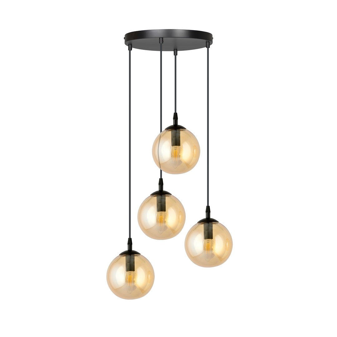 Loftlampe COSMO 4 BL Premium - Sort / Rav - Nordic Unique