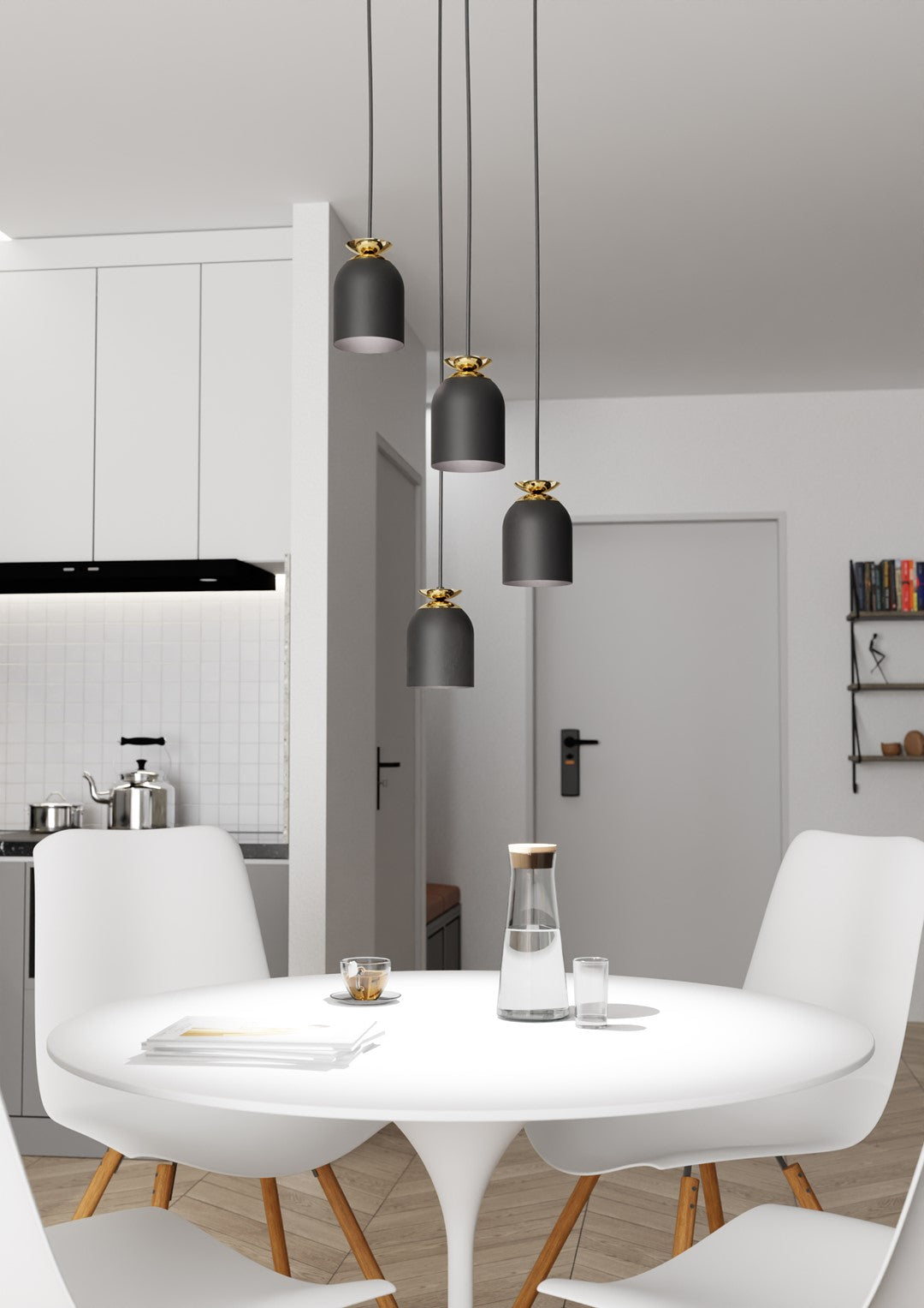 Loftlampe TARGET 4 Premium - Sort / Guld - Nordic Unique