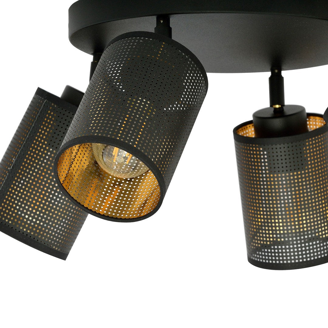 Loftlampe BRONX 4 Premium - Sort - Nordic Unique