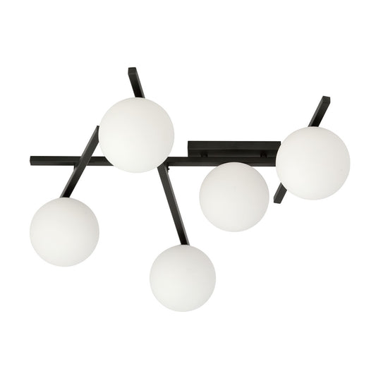 Loftlampe SMART 5 - Sort / Hvid - Nordic Unique