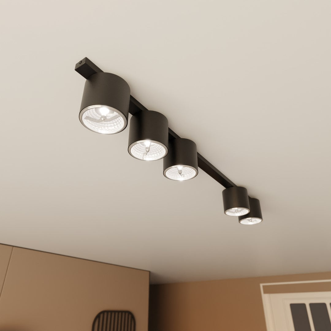 Loftlampe NANO 5 - Sort - Nordic Unique