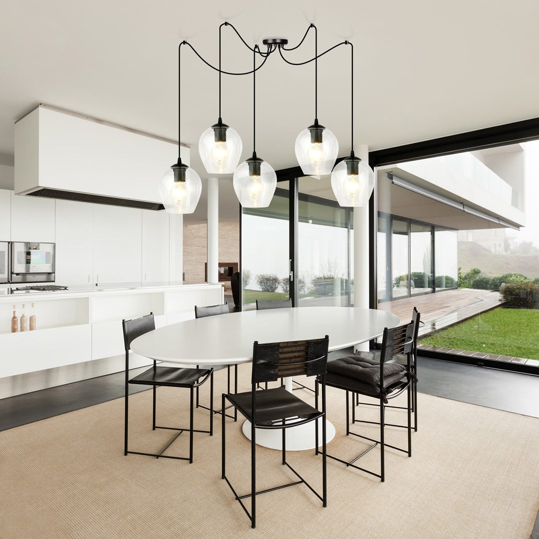 Loftlampe LEVEL 5 Gennemsigtig - Sort - Nordic Unique