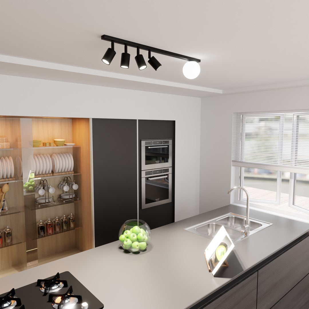 Loftlampe BASTER 5 - Sort - Nordic Unique