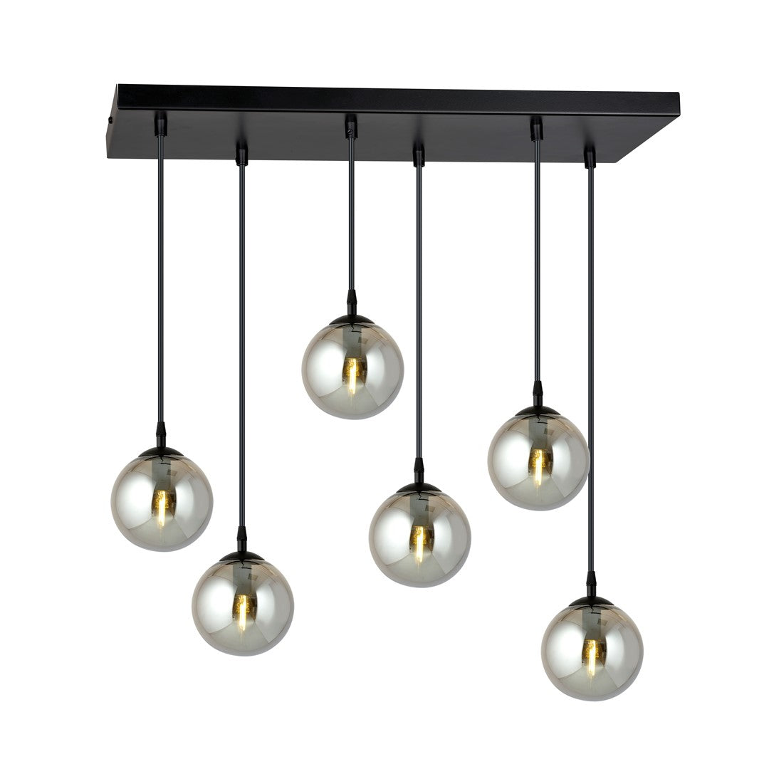 Loftlampe COSMO 6 - Sort / Grafit - Nordic Unique