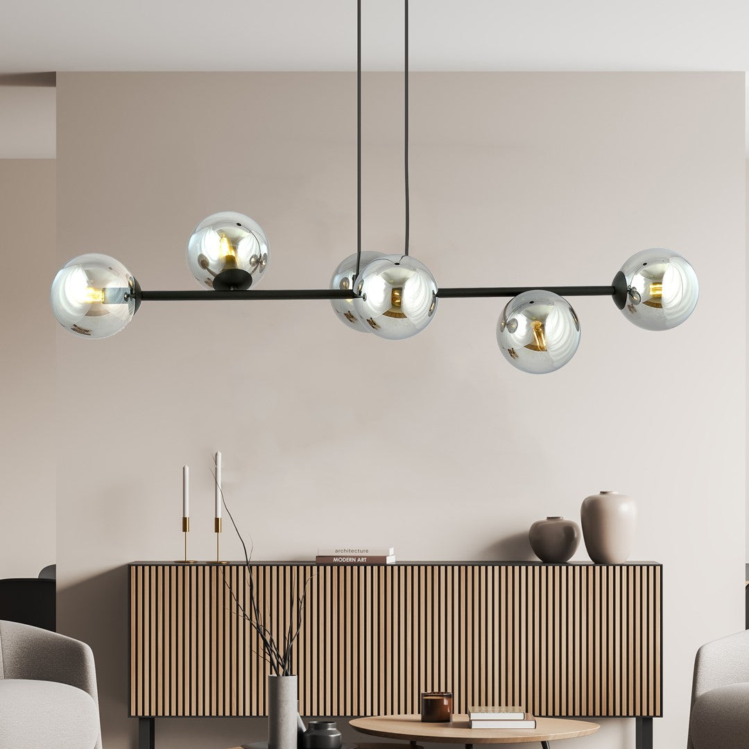 Loftlampe ROSSI 6 - Sort / Grafit - Nordic Unique