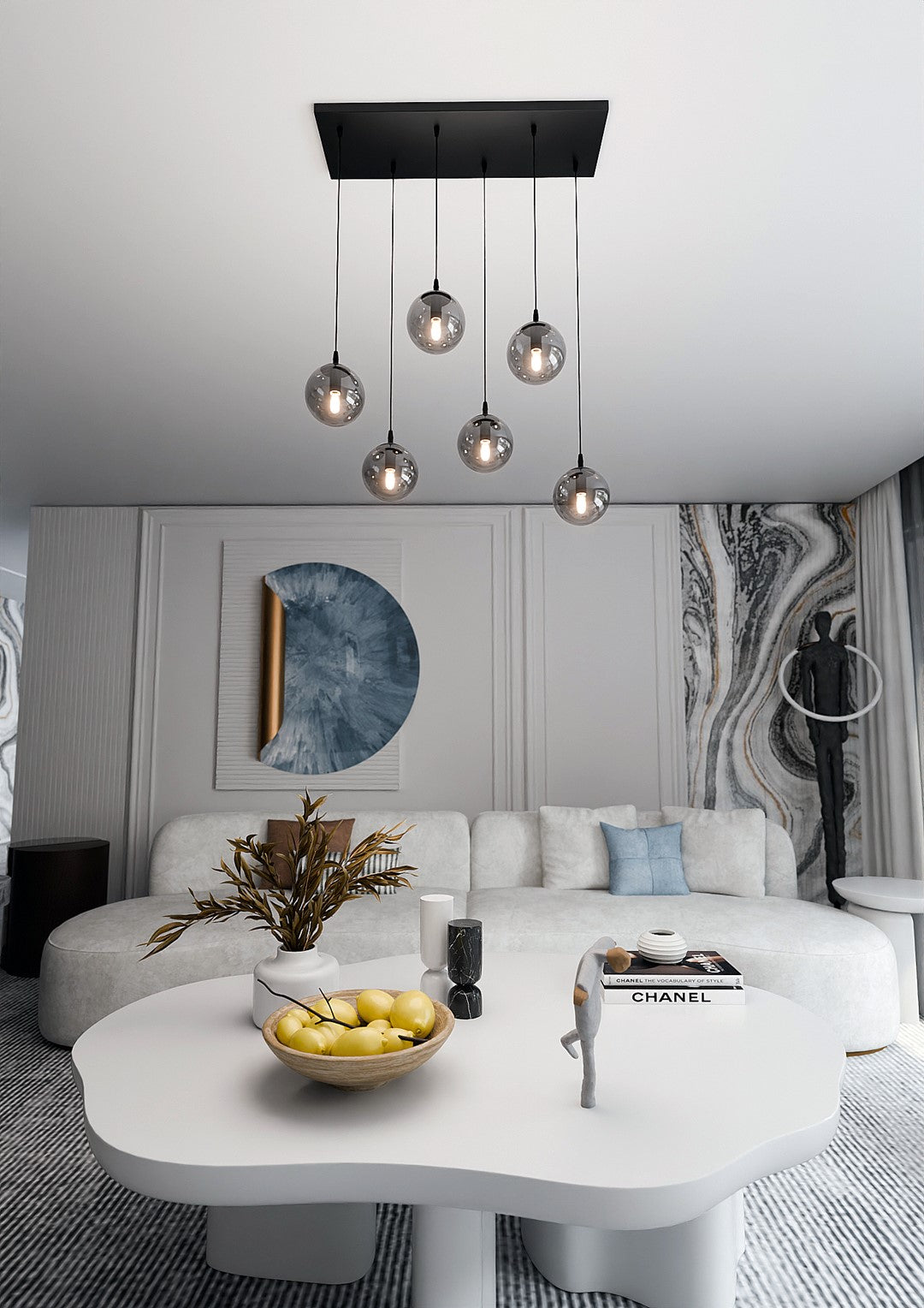 Loftlampe COSMO 6 - Sort / Grafit - Nordic Unique