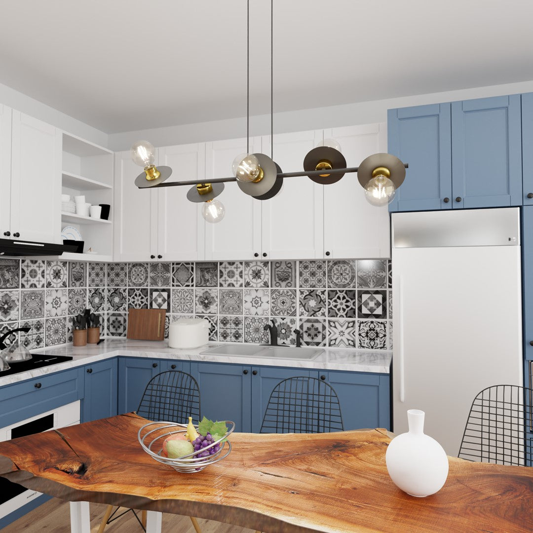 Loftlampe TOKEN 6 - Sort / Guld - Nordic Unique