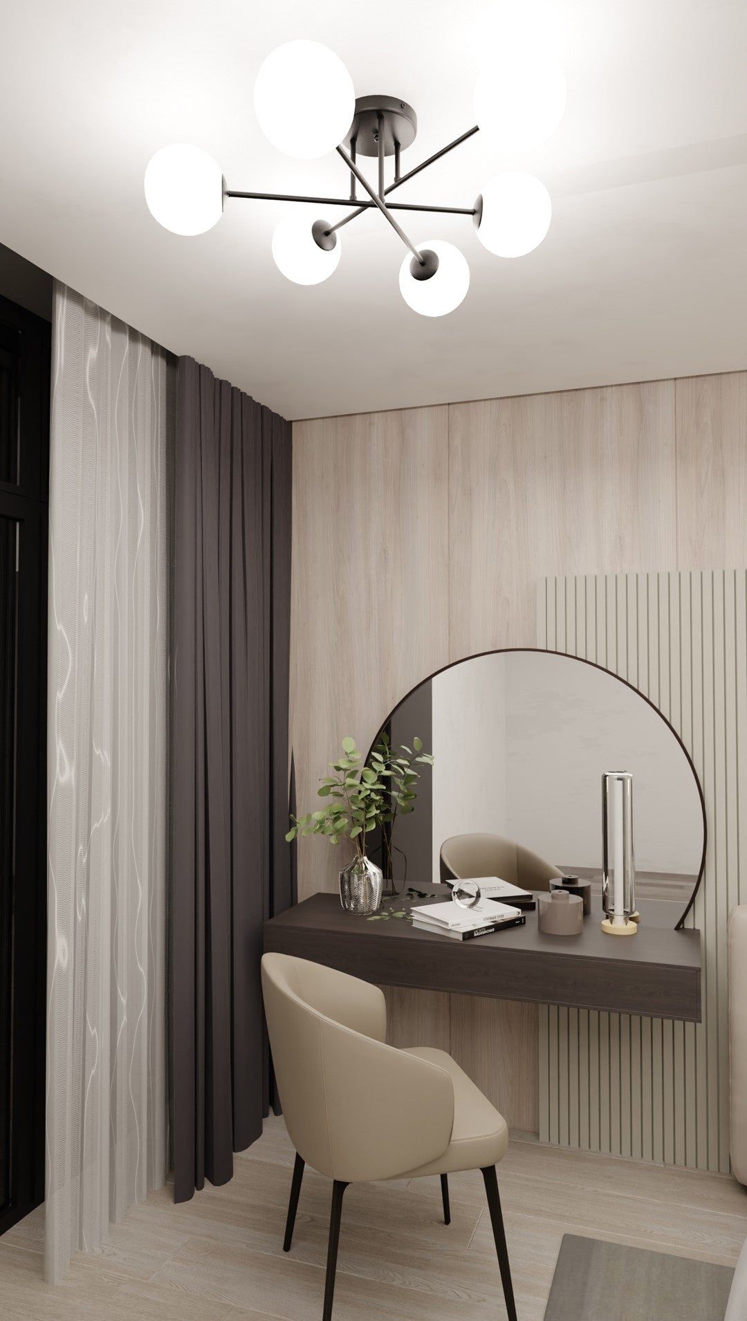 Loftlampe ROMA 6 - Sort / Hvid - Nordic Unique