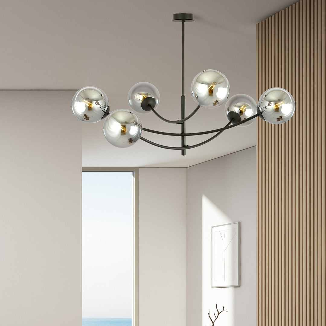 Loftlampe HUNTER 6 - Sort / Grafit - Nordic Unique