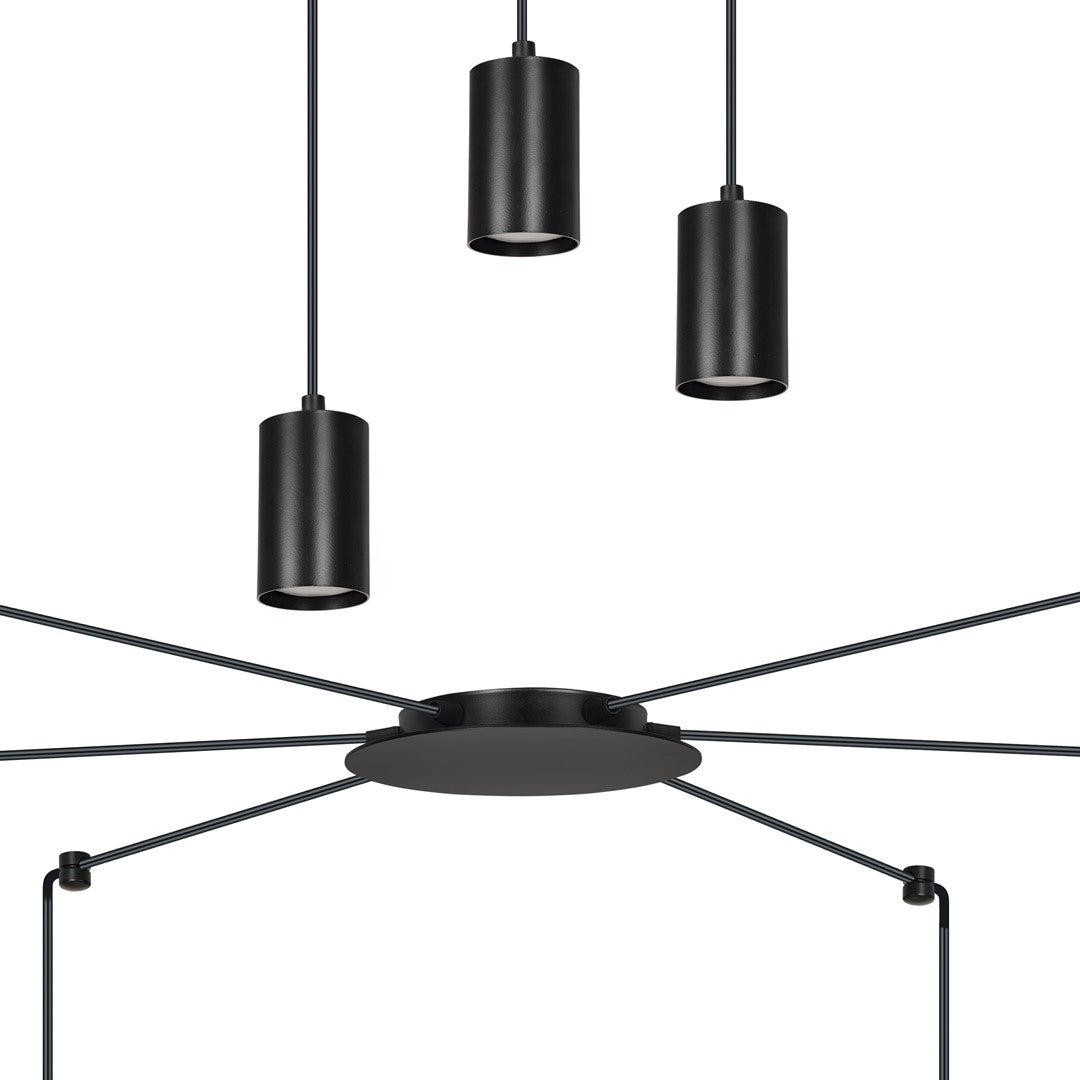 Loftlampe TRAKER 6 - Sort - Nordic Unique