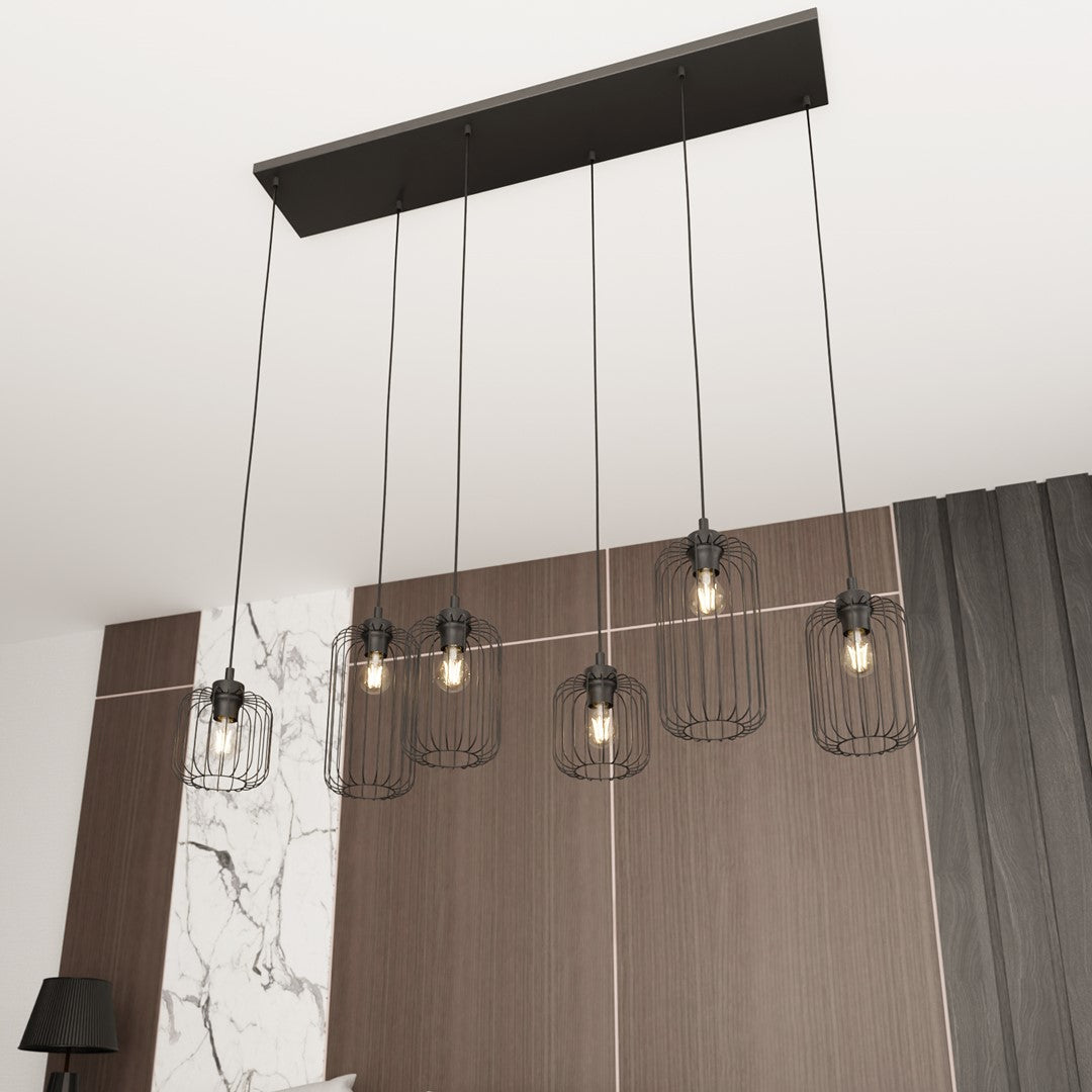 Loftlampe VANDER 6 - Sort - Nordic Unique