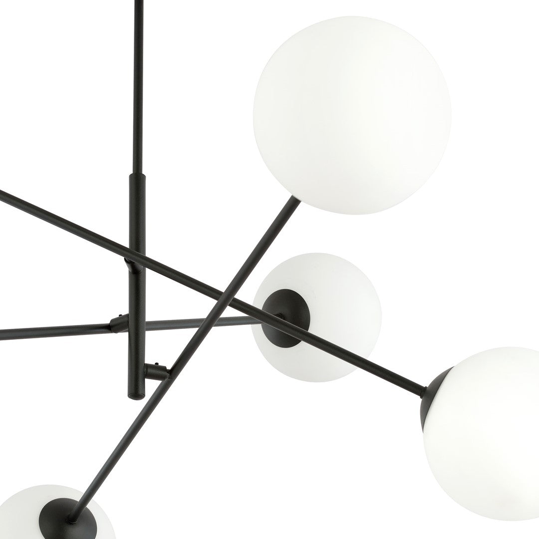 Loftlampe LINEAR 6 - Sort / Hvid - Nordic Unique