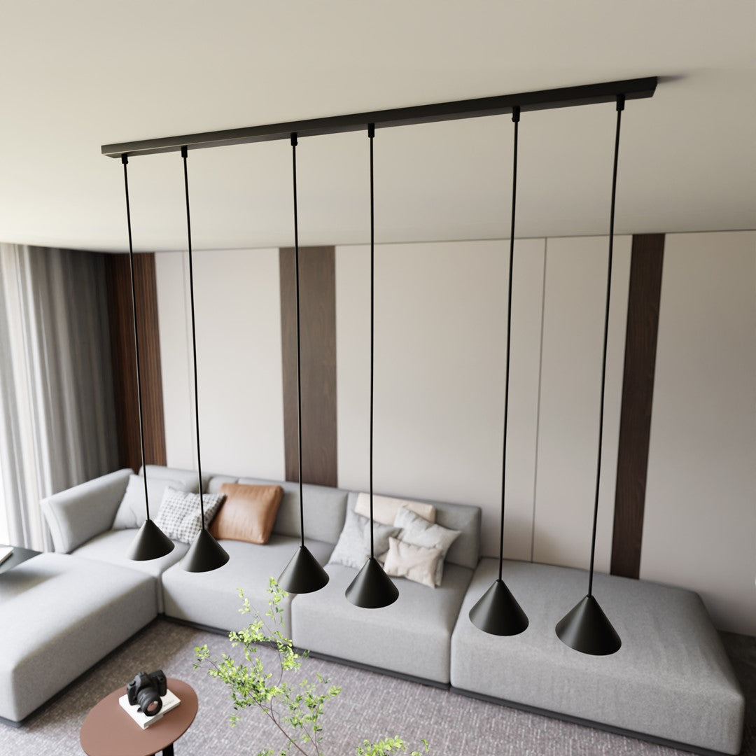 Loftlampe ELIT 6 - Sort - Nordic Unique