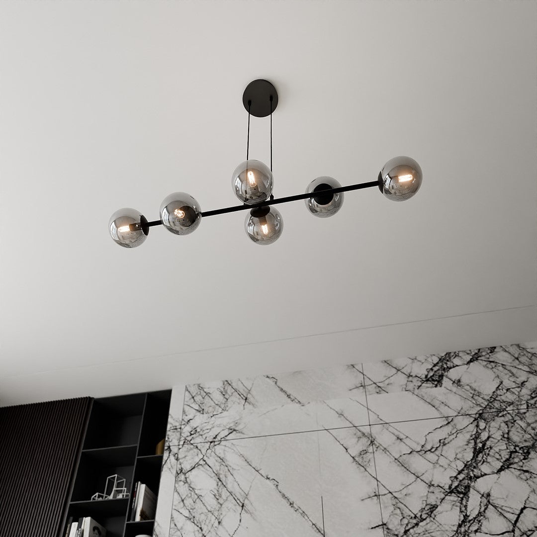 Loftlampe ROSSI 6 - Sort / Grafit - Nordic Unique
