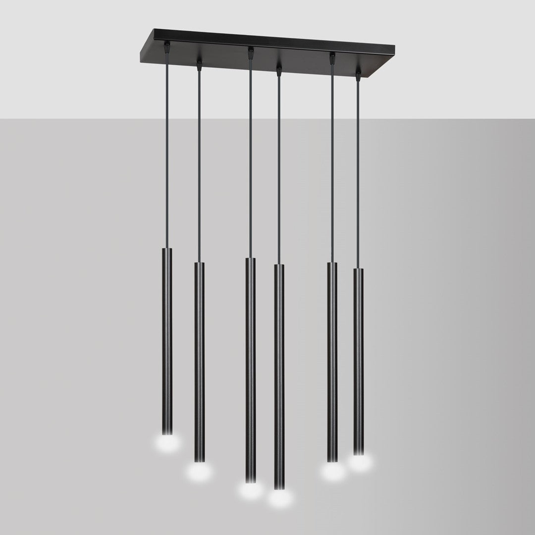 Loftlampe SELTER 6 - Sort - Nordic Unique