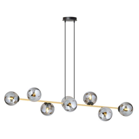 Loftlampe GRAVITY 8  Sort / Grafit / Guld - Nordic Unique