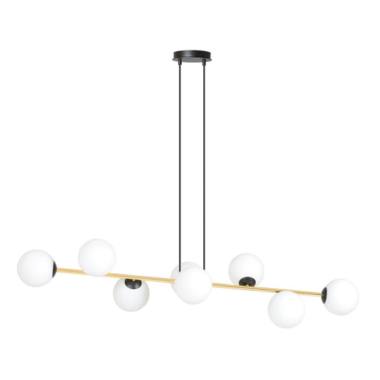 Loftlampe GRAVITY 8 - Sort / Hvid / Guld - Nordic Unique